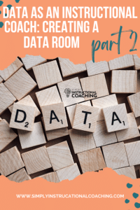 Data as an instructional coach: creating a data room Part 2