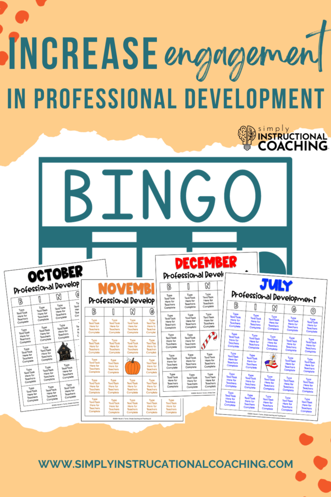 Bingo Professional Development Instructional Coach
