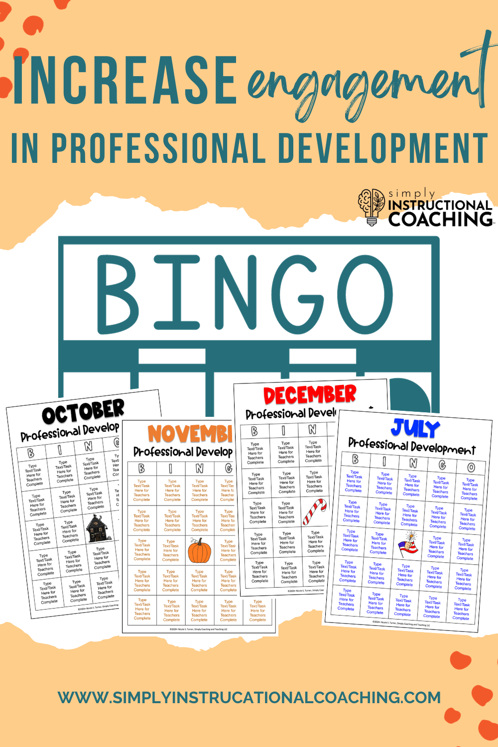 Bingo Professional Development Instructional Coach