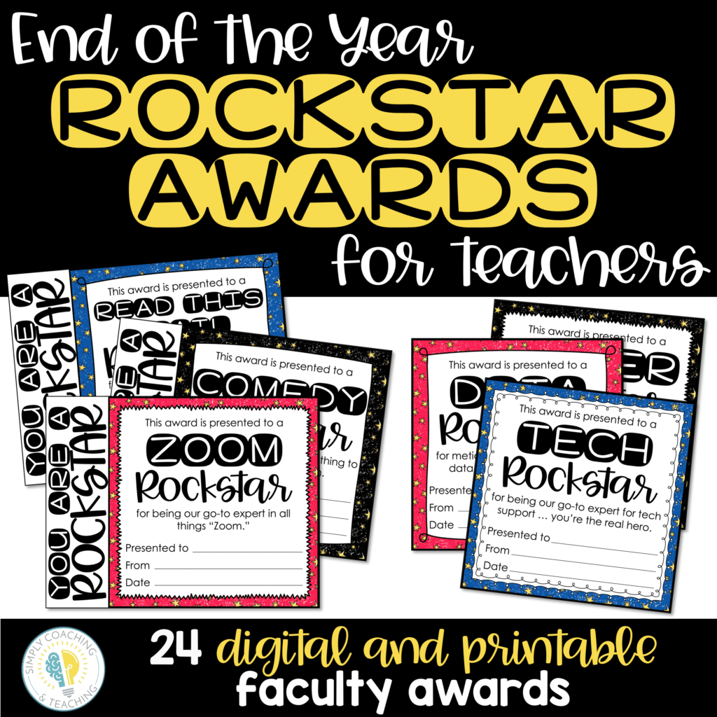 End of the Year Rockstar Awards for Teachers