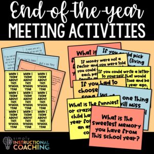 End-of-the-year meeting activities with activities