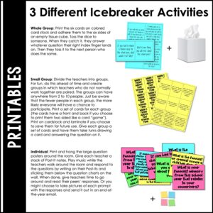 End-of-the-year Meeting Activities 3 different icebreaker activities