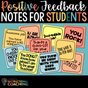 Positive Post It Notes for Students