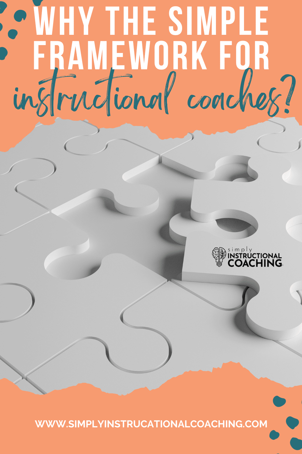 Why the SIMPLE framework for instructional coaches with puzzle pieces