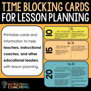 Time Blocking Cards Cover with example